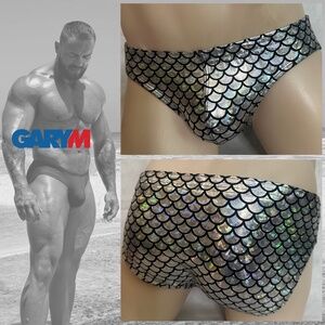 GaryM Metallic Swimsuit Medium Gently worn 80% nylon/20% spandex